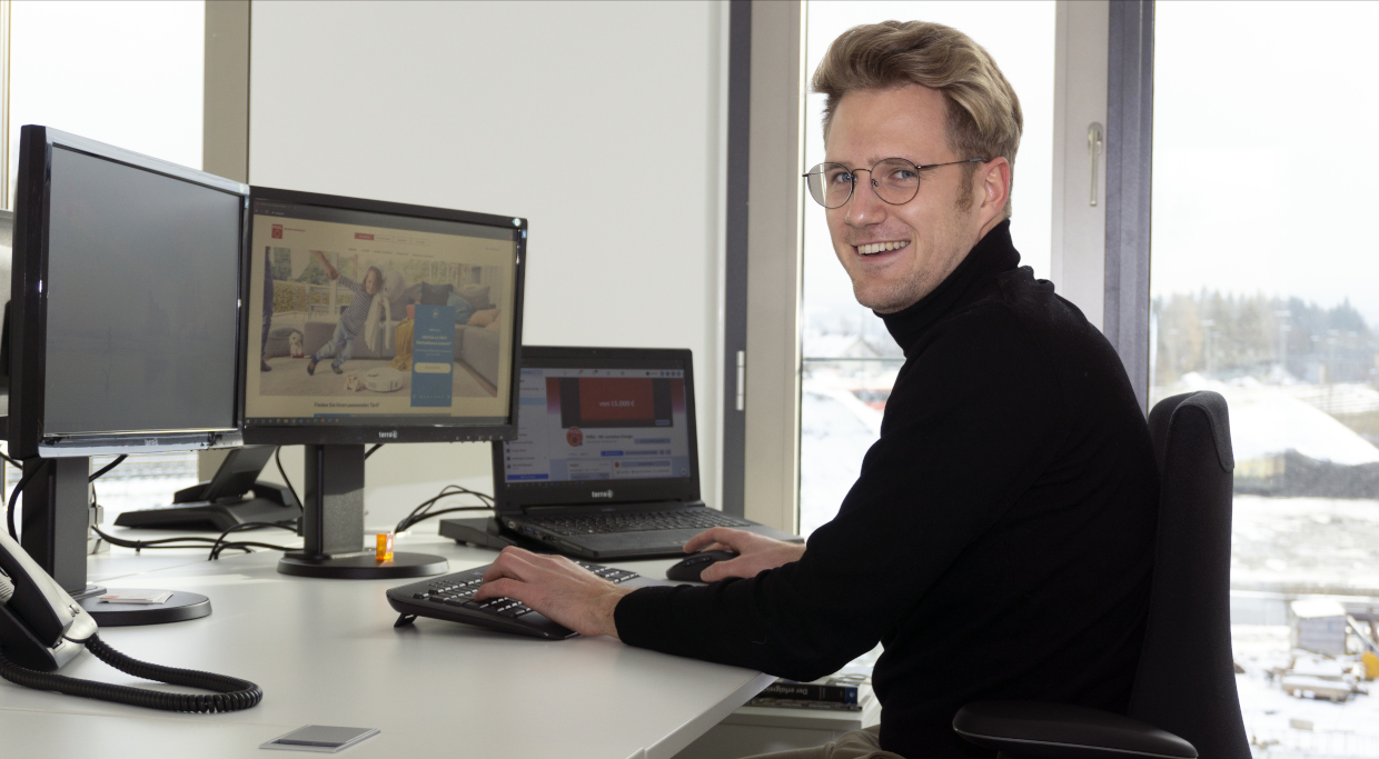 Ehemaliger Dualer Student Sebastian Vogl Online Marketing Manager Sebastian Vogl bei PRÄG